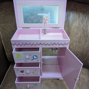 Krista Girl's Pink Fashion Paper Musical Ballerina Jewelry Box by Mele & Co.
